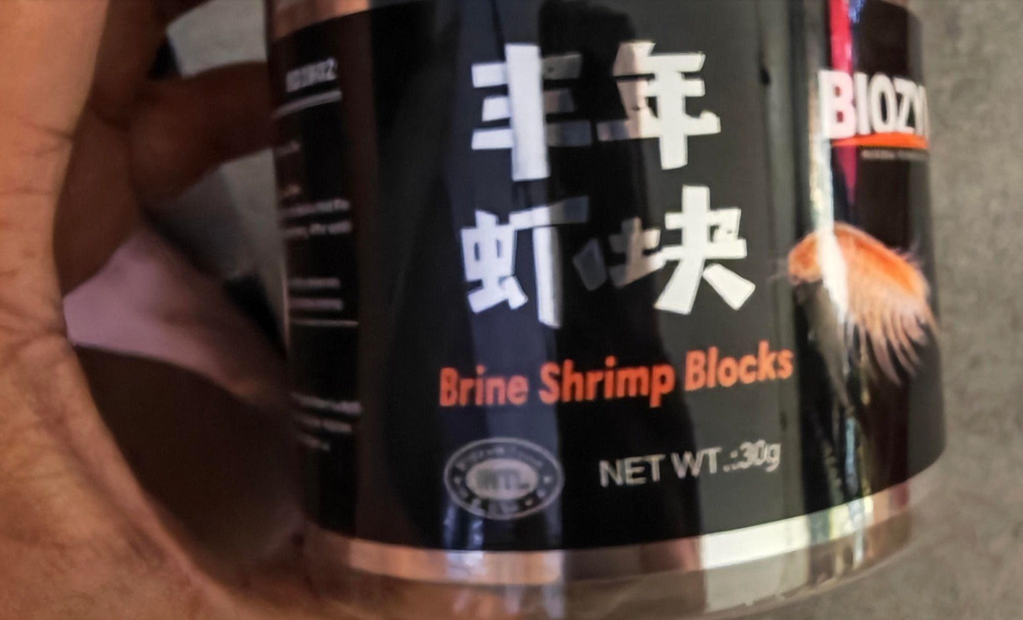 Biozym dried Brine shrimp Cubes Fairy shrimp 30g