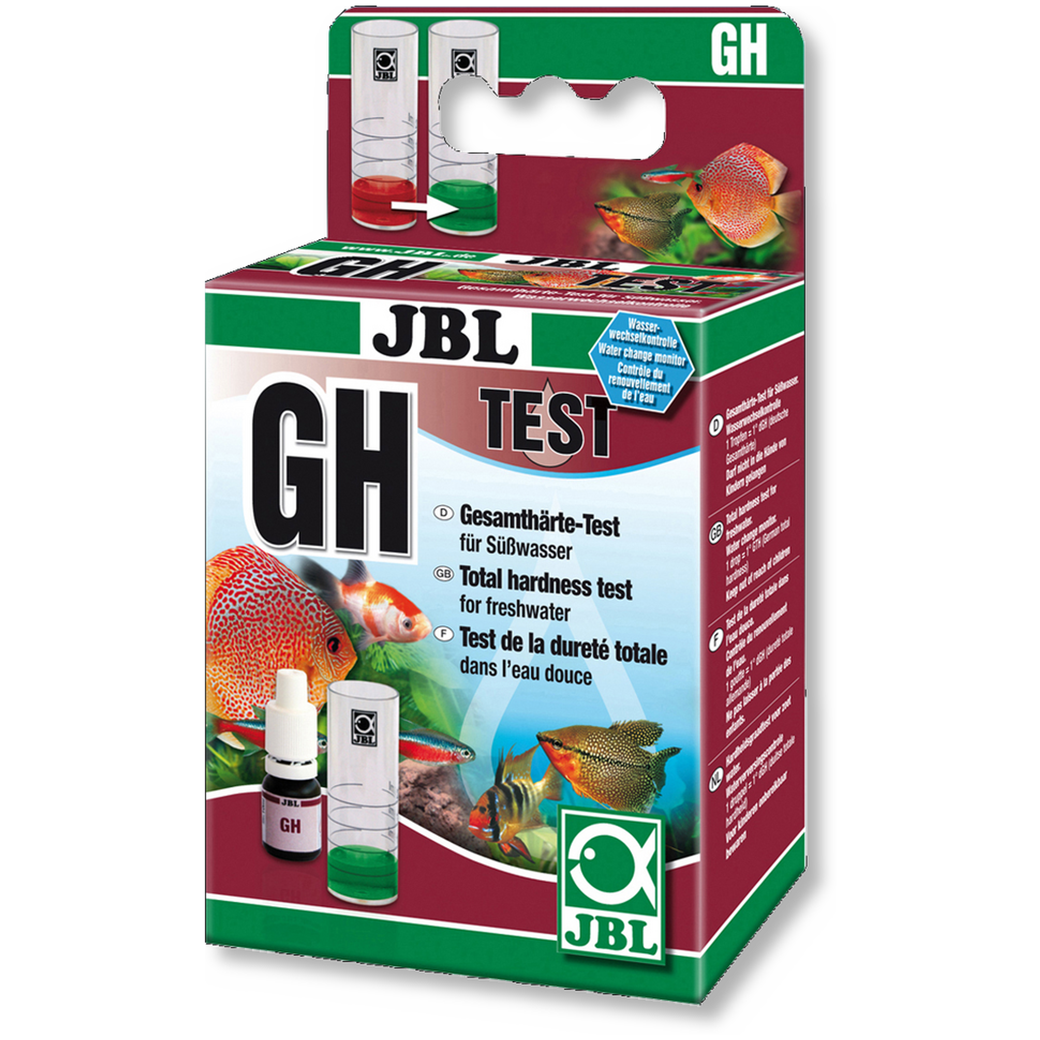 JBL GH Total Hardness Aquarium Water Test Kit for Healthy Fish Tanks
