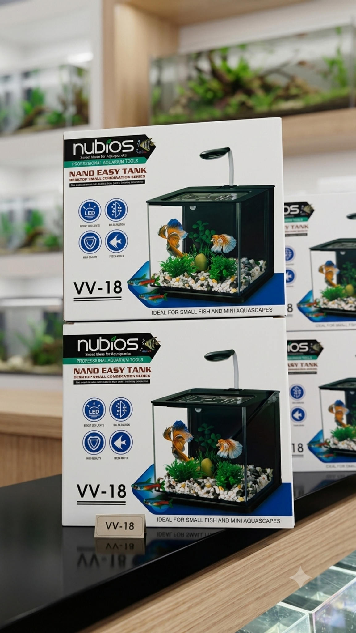 NUBIOS Colouful Tank Set Back Filter VV-18 (Black/White)