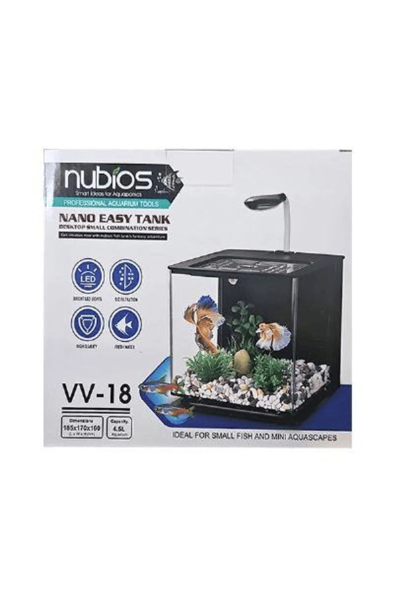 NUBIOS Colouful Tank Set Back Filter VV-18 (Black/White)