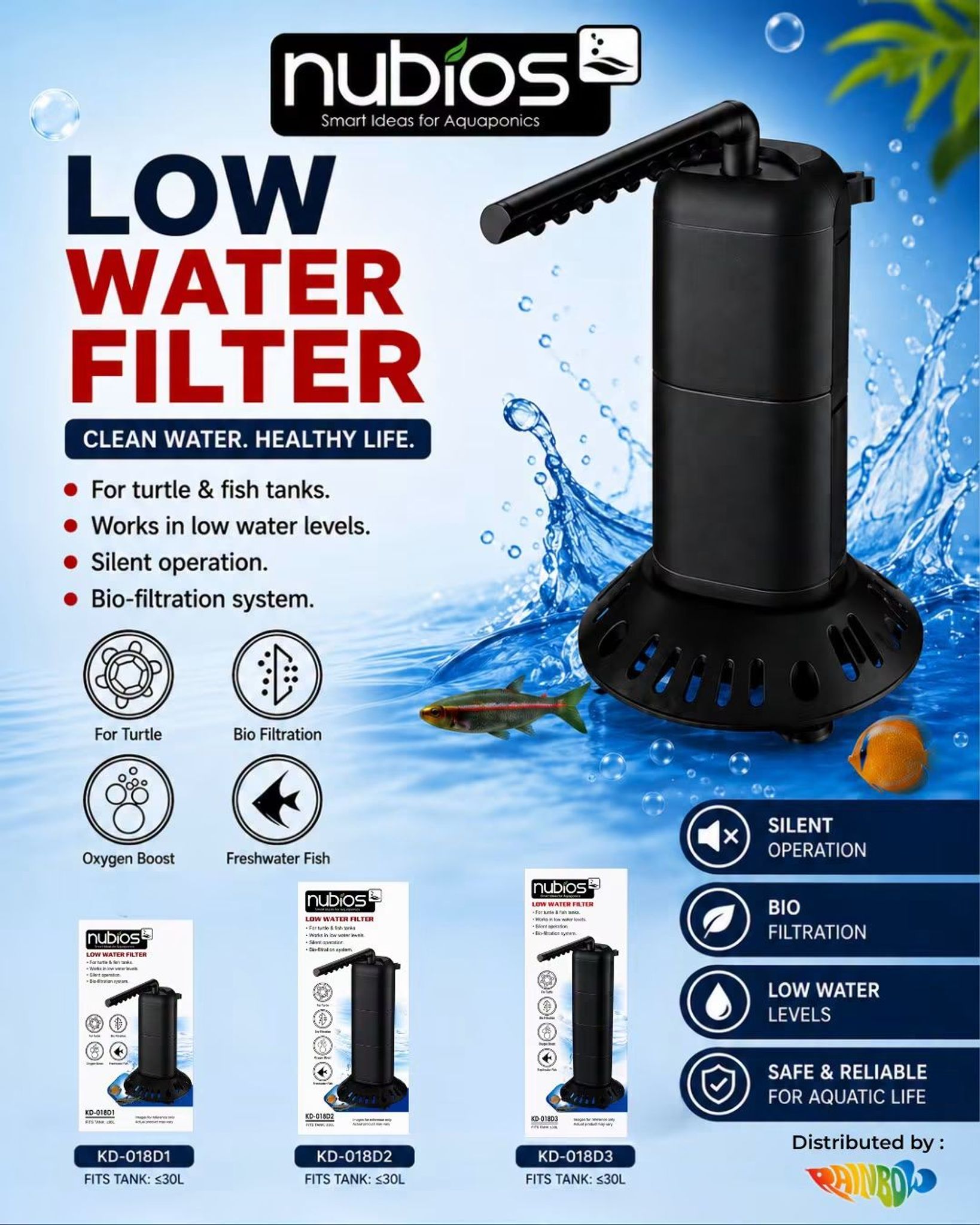 NUBIOS Low Water Filter - KD018D2