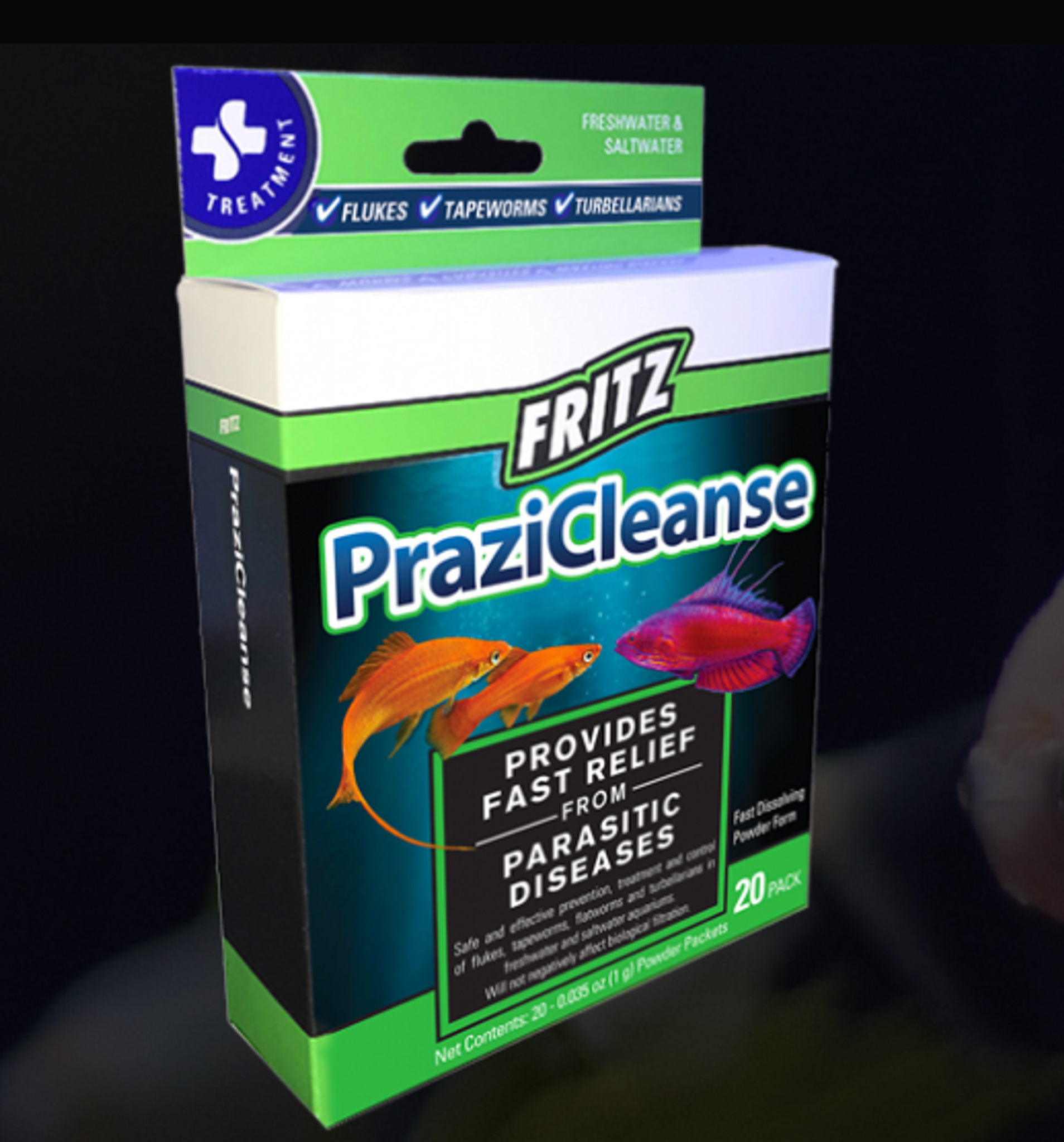 Fritz Aquatics PRAZI CLEANSE ANTI PARASITIC 1g x 10packs #90010