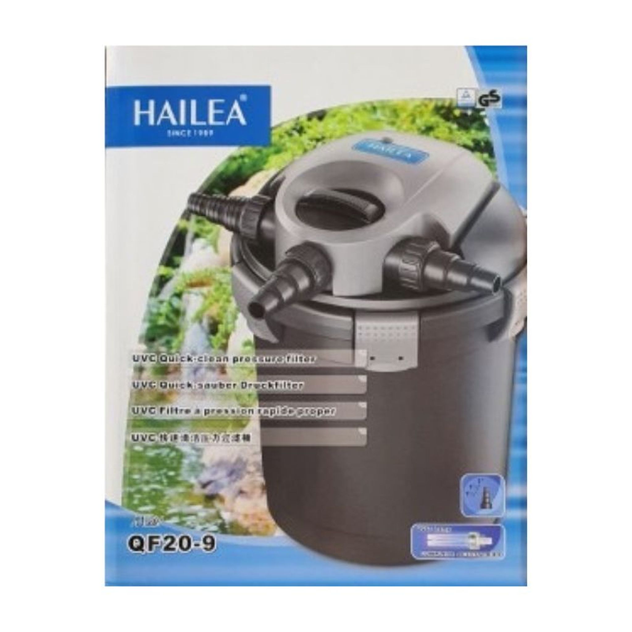 Hailea QF Series QF20-9w Pond Pressure filter with UVC