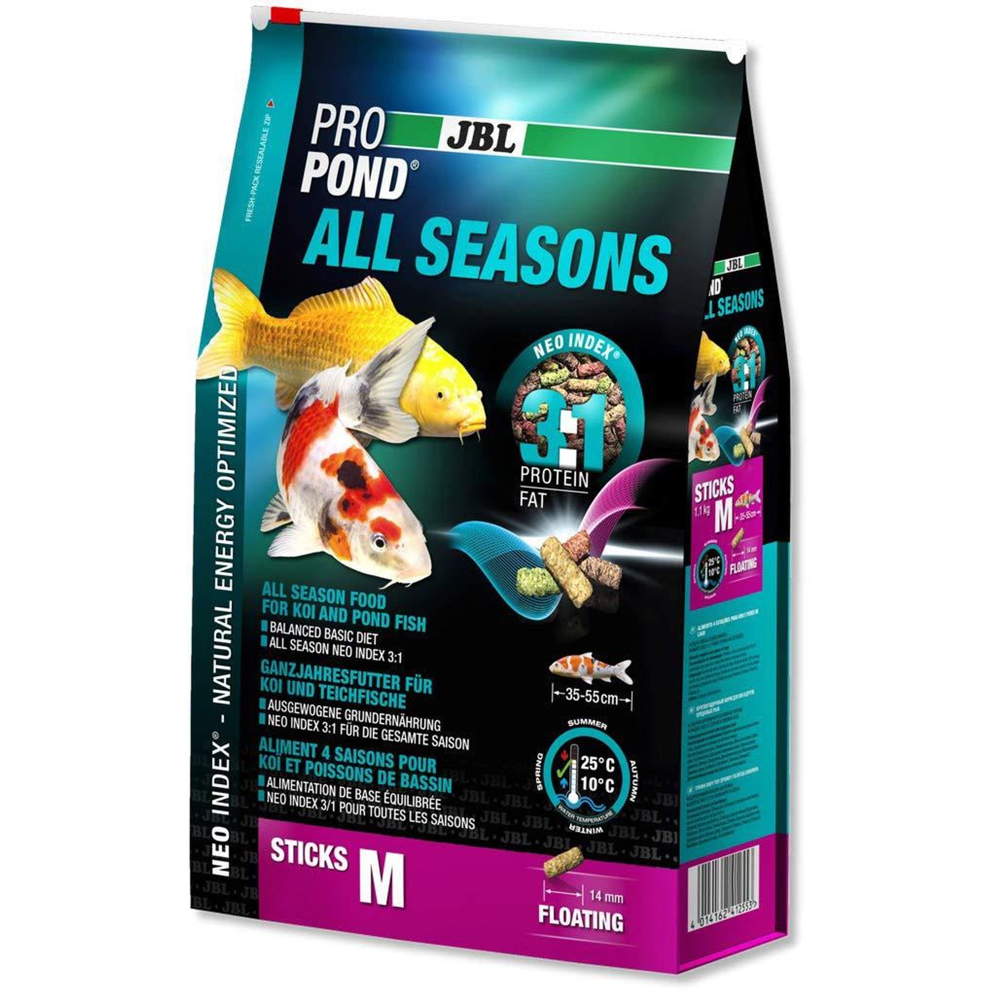 JBL Pro Pond All Seasons Sticks 2.2kg - M ( Repack Losses Pack )