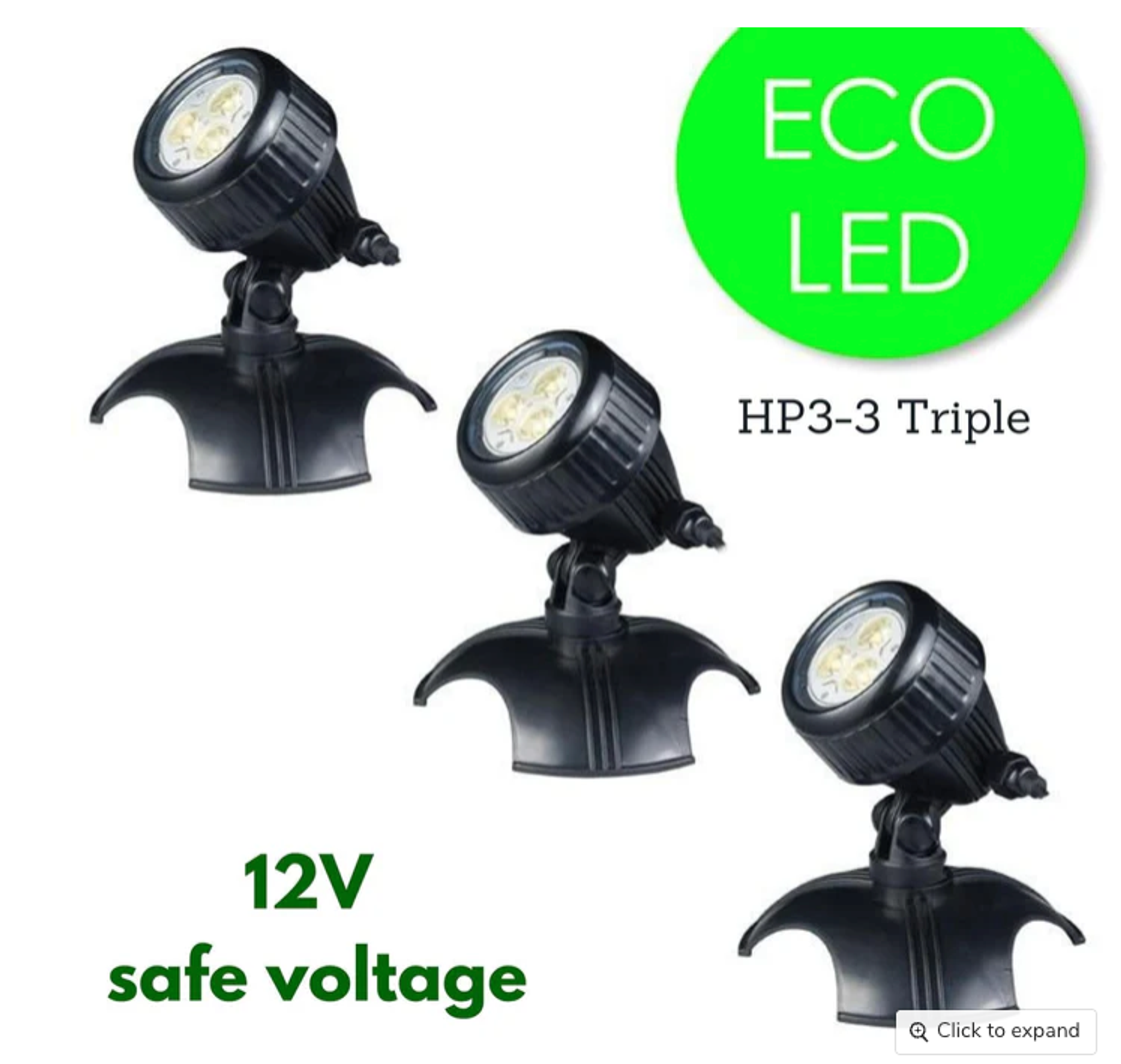 JEBAO HP3 Series - LED Submersible Spotlight HP3-3