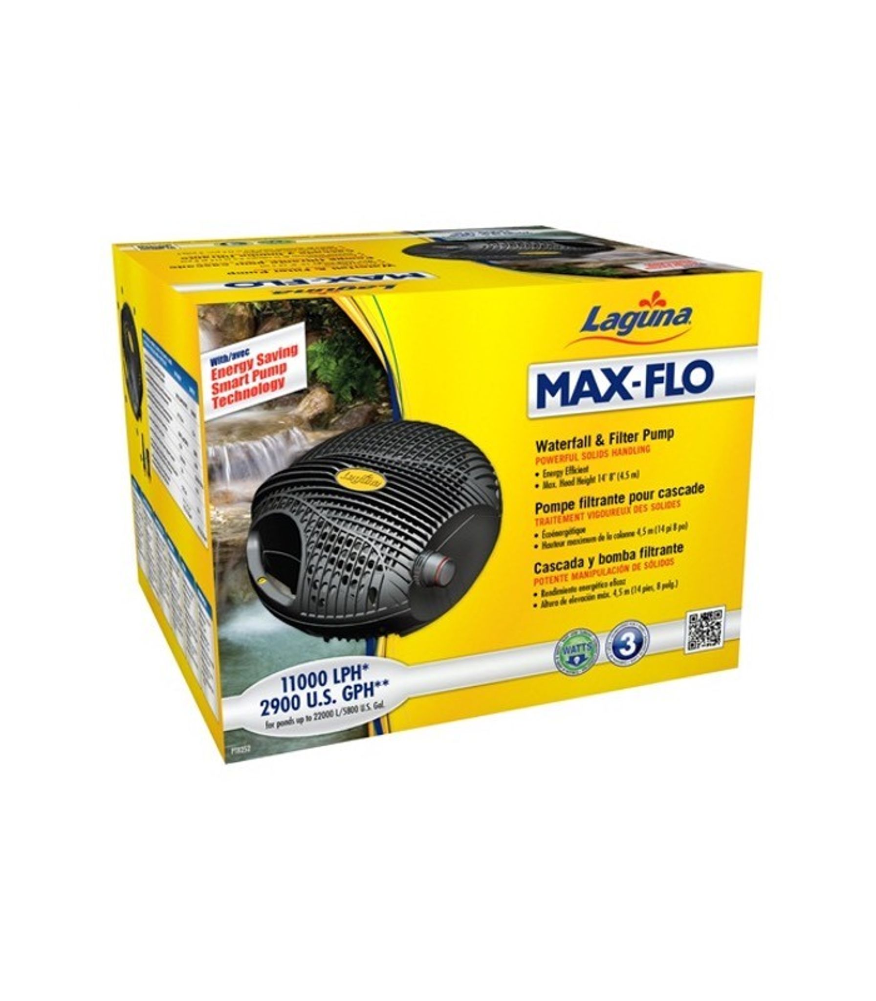 LAGUNA MAX-FLO 2900 WATERFALL & FILTER PUMP PT8252 11,000L