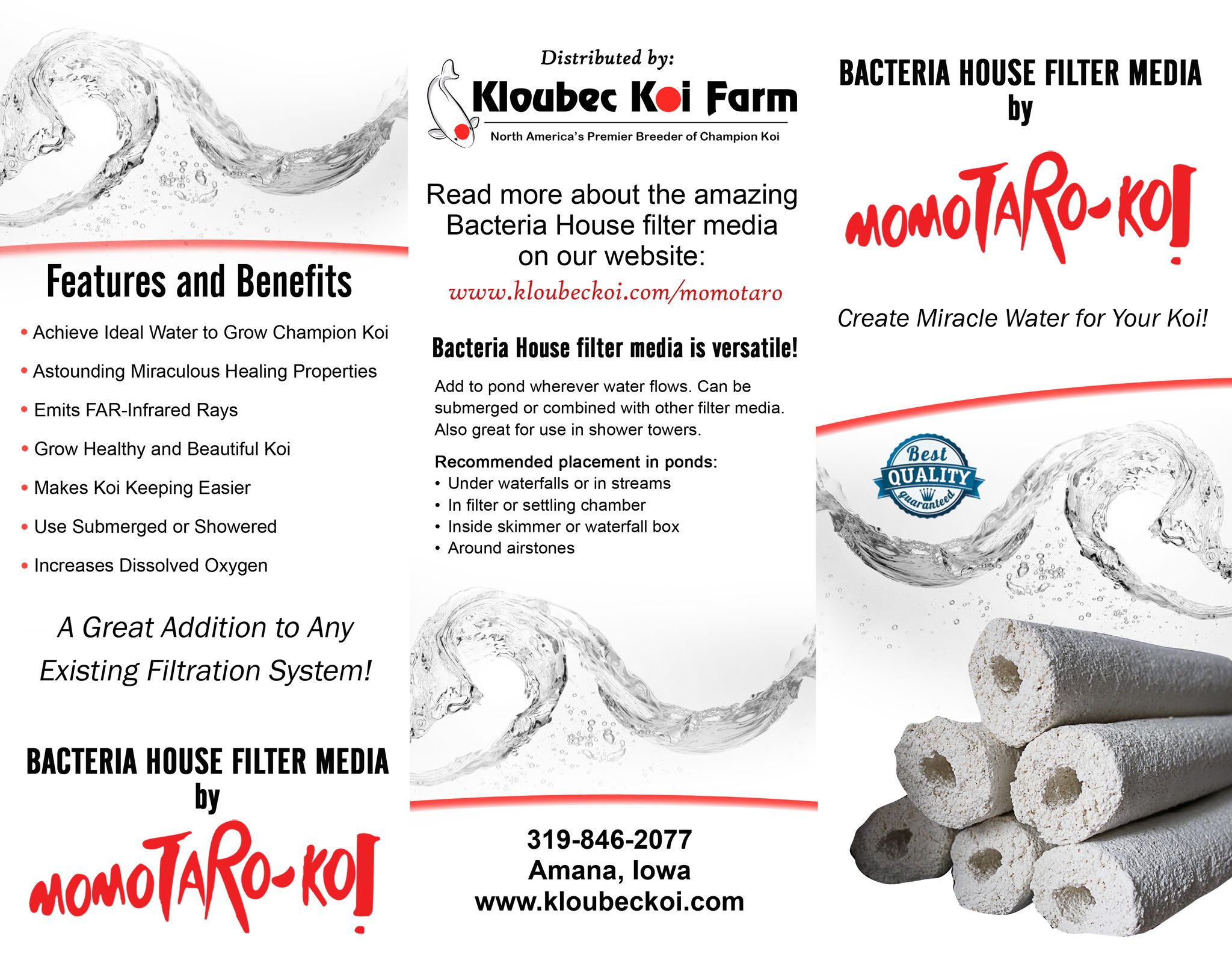 Momotaro Bacteria House (Japan) - Koi Pond Bio Filter Media 10KG