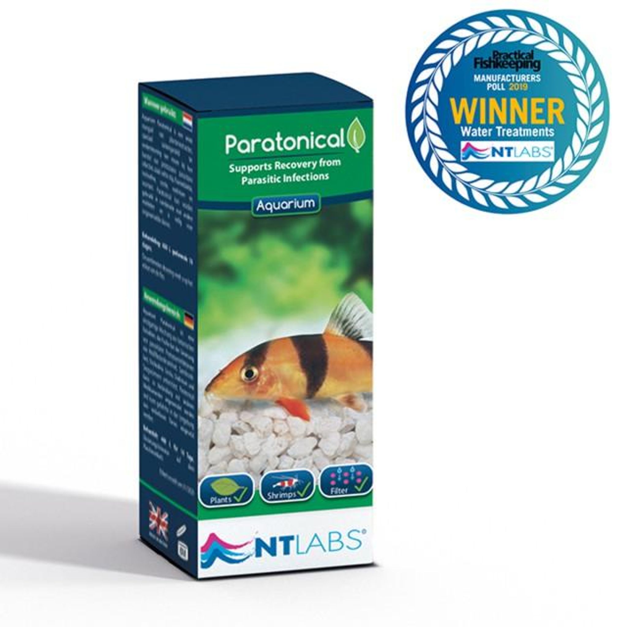 NT LABS Aquarium Paratonical 100ml (clears parasite) NT506