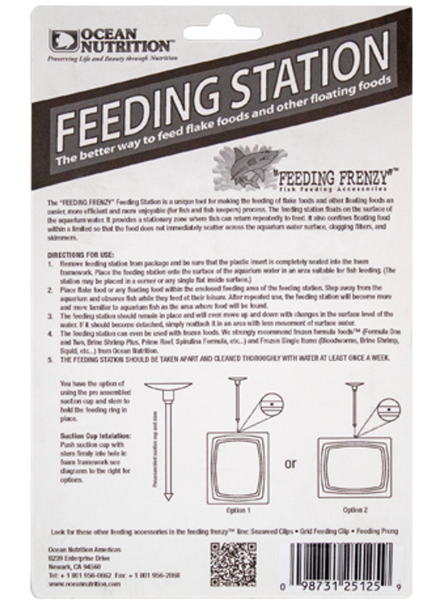 Ocean Nutrition FEEDING STATION SKU# 25125