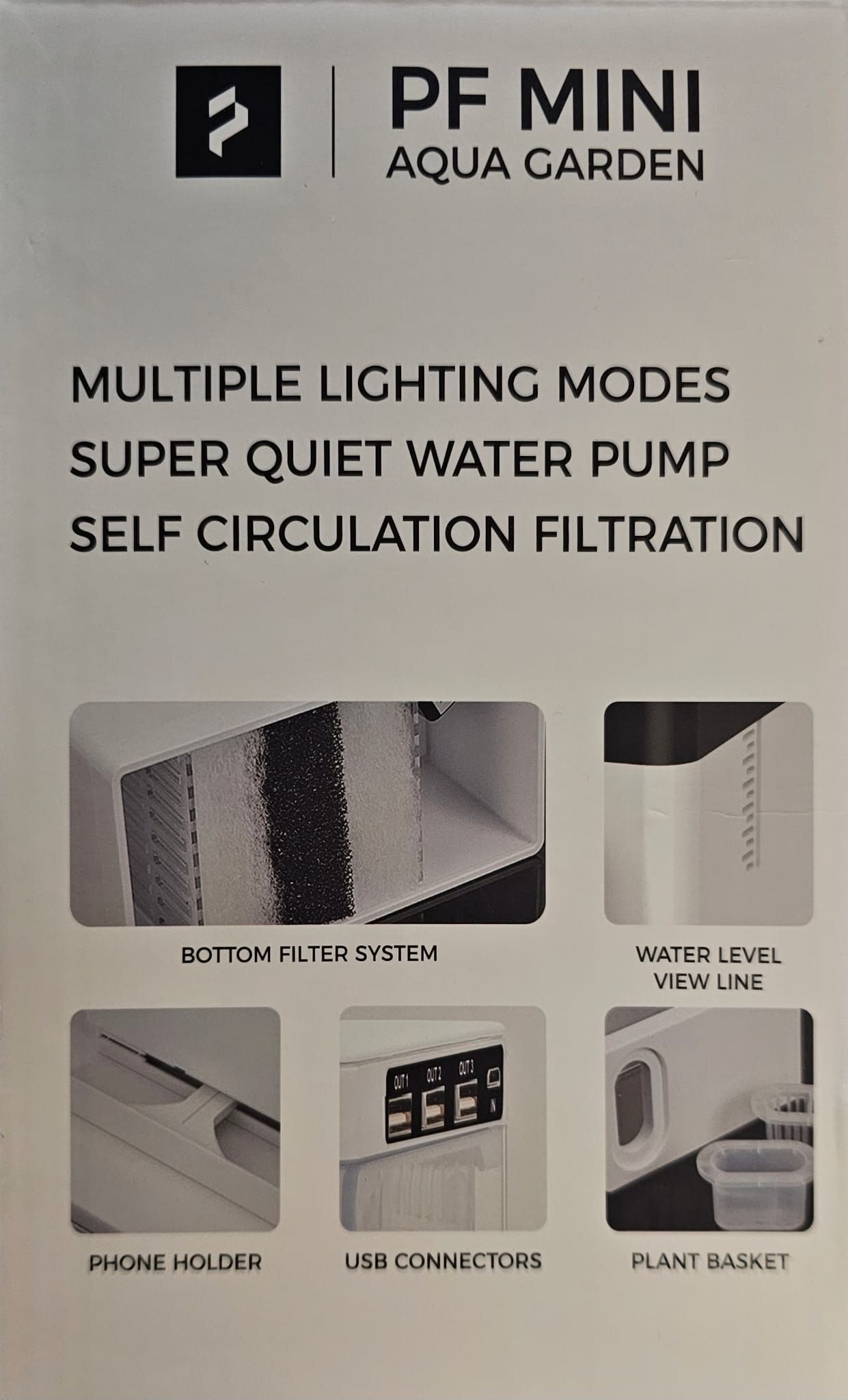 PF Mini Aqua Garden MINI Aquarium Tank set 20cm x 10cm x 24cm