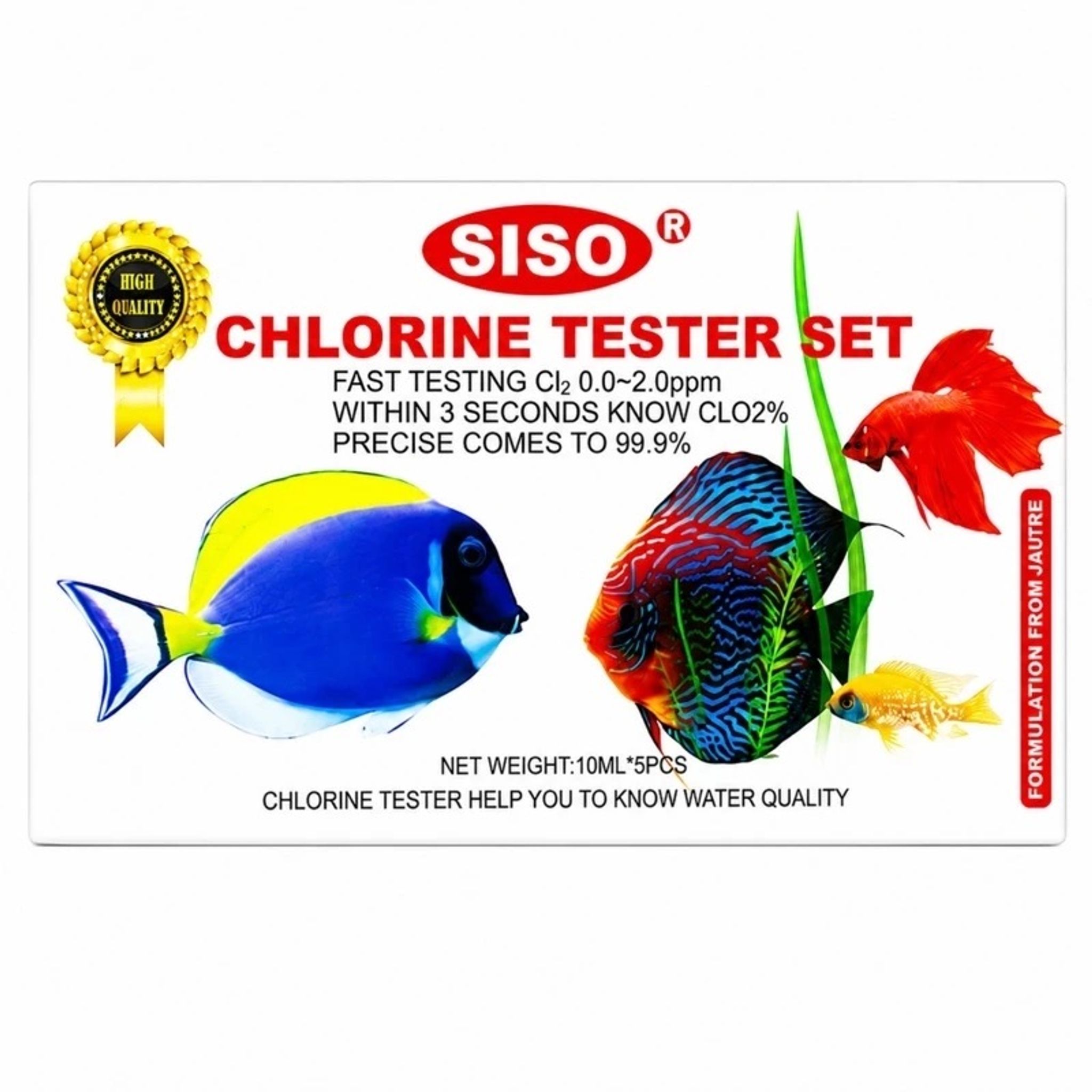 SISO CHLORINE TESTER SET 10ml x5 - TEST KIT