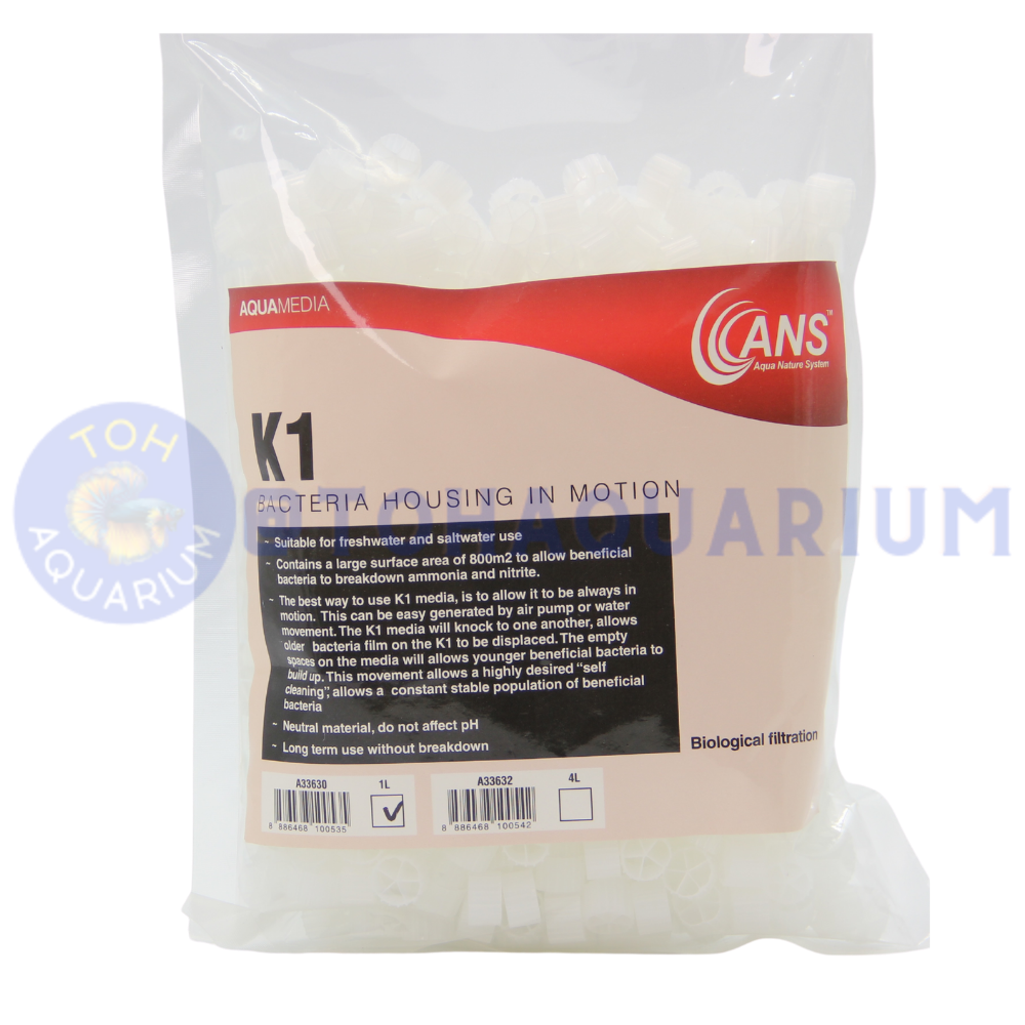 ANS K1 Filter Media (Options Available)