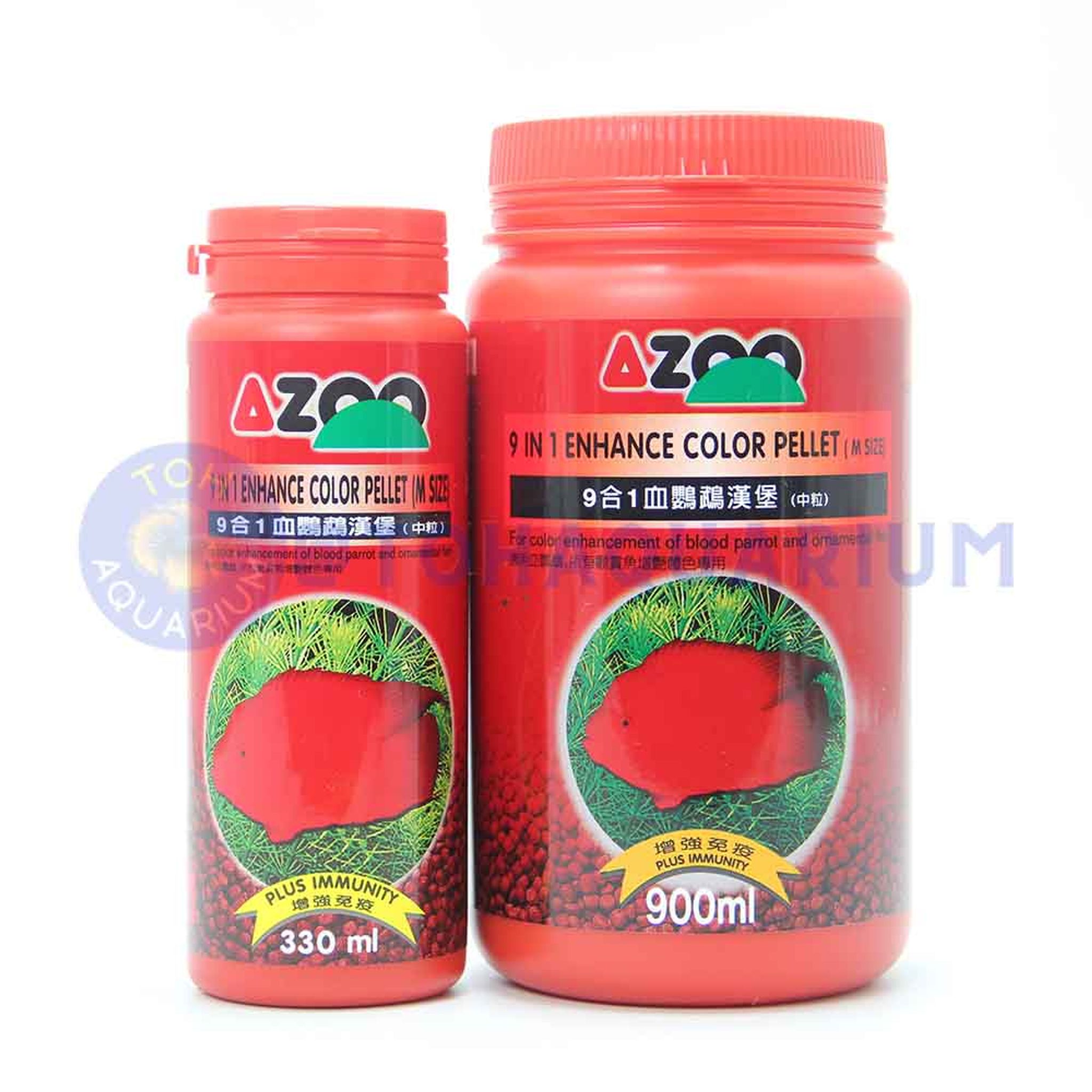 Azoo 9 in 1 Enhance Colour Parrot Fish Pellet (Options Available)