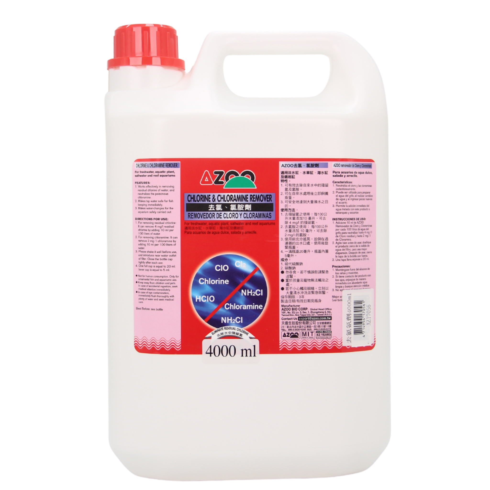 Azoo Chlorine & Chloramine Remover (Options Available)