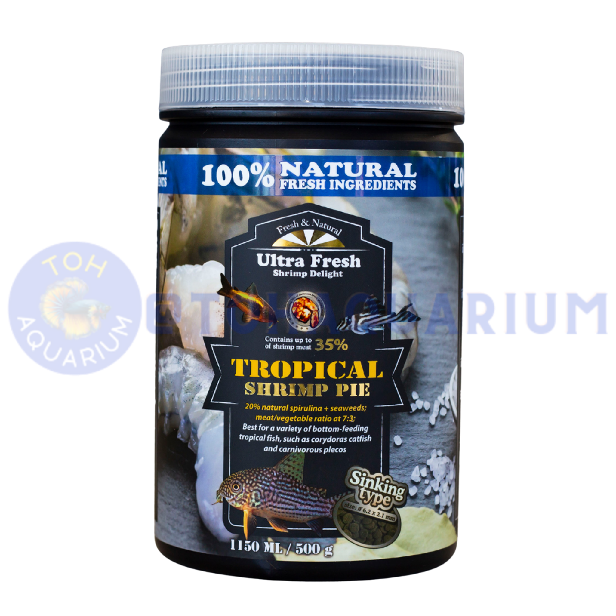 Azoo Tropical Shrimp Pie 1150ml/500g