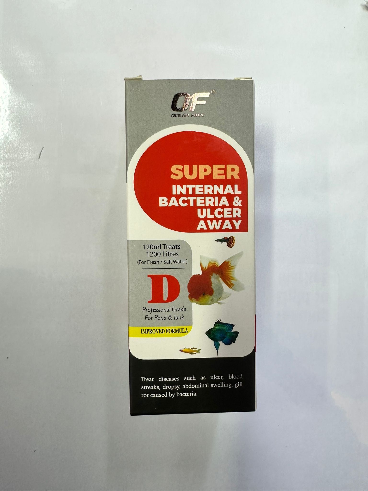 Ocean Free 'D' Super Internal Bacteria & Ulcer Away 120ml