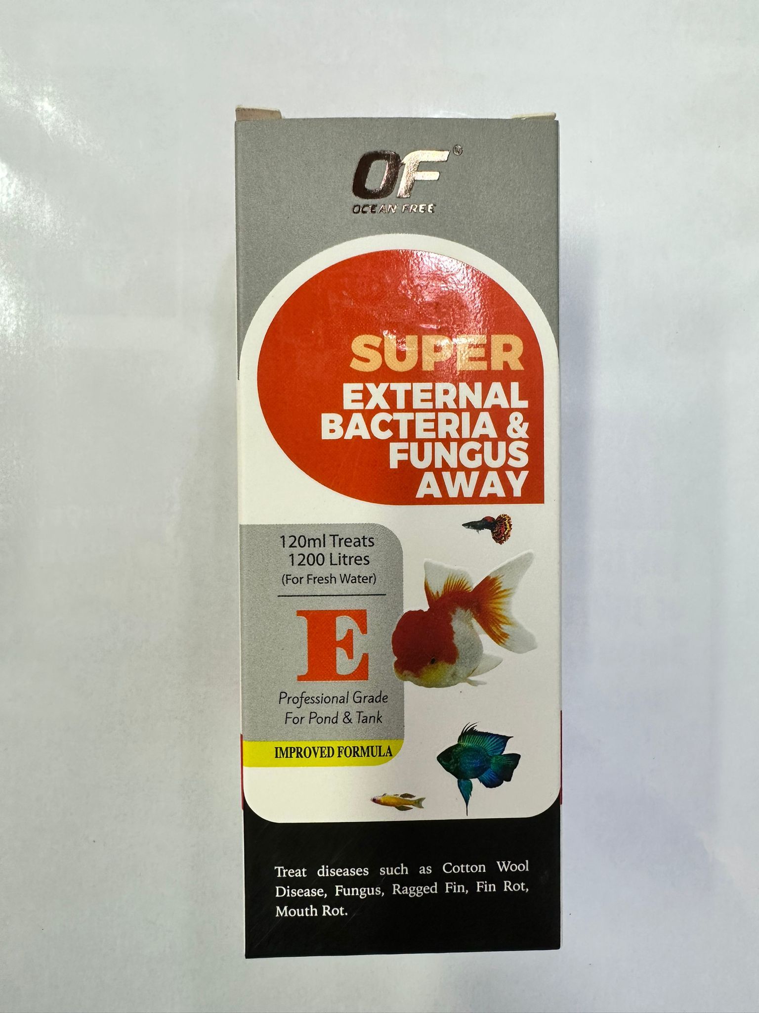Ocean Free 'E' Super External Bacteria & Fungus Away 120ml