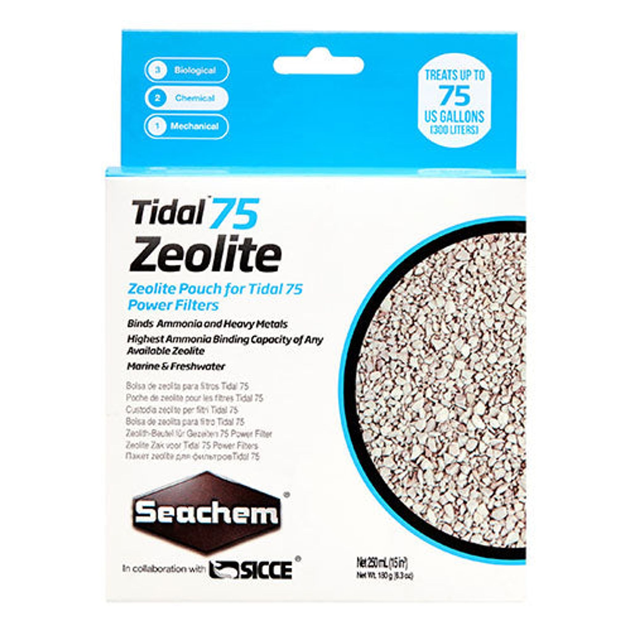 Seachem Tidal 75 Zeolite 180g