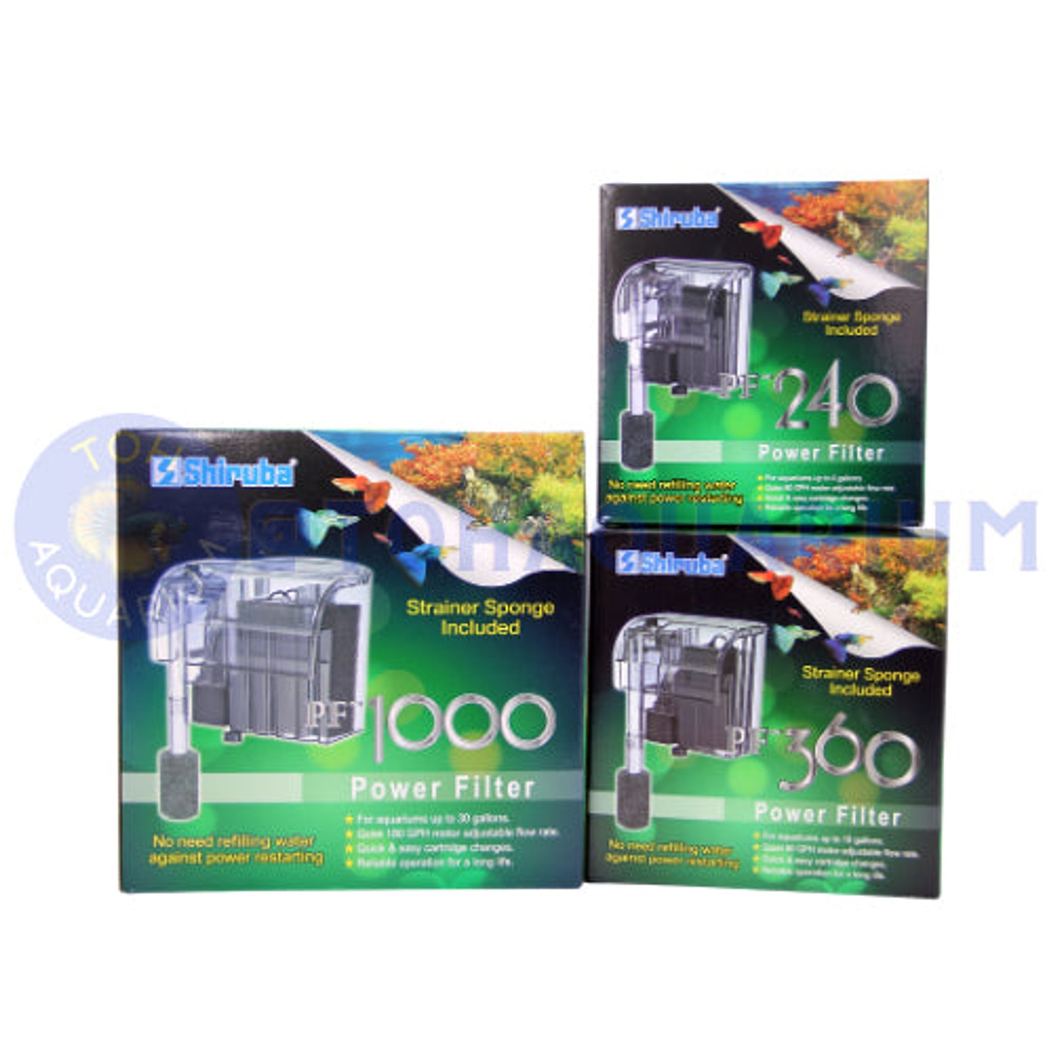 Shiruba PF60 Hang On Filter (Options Available)