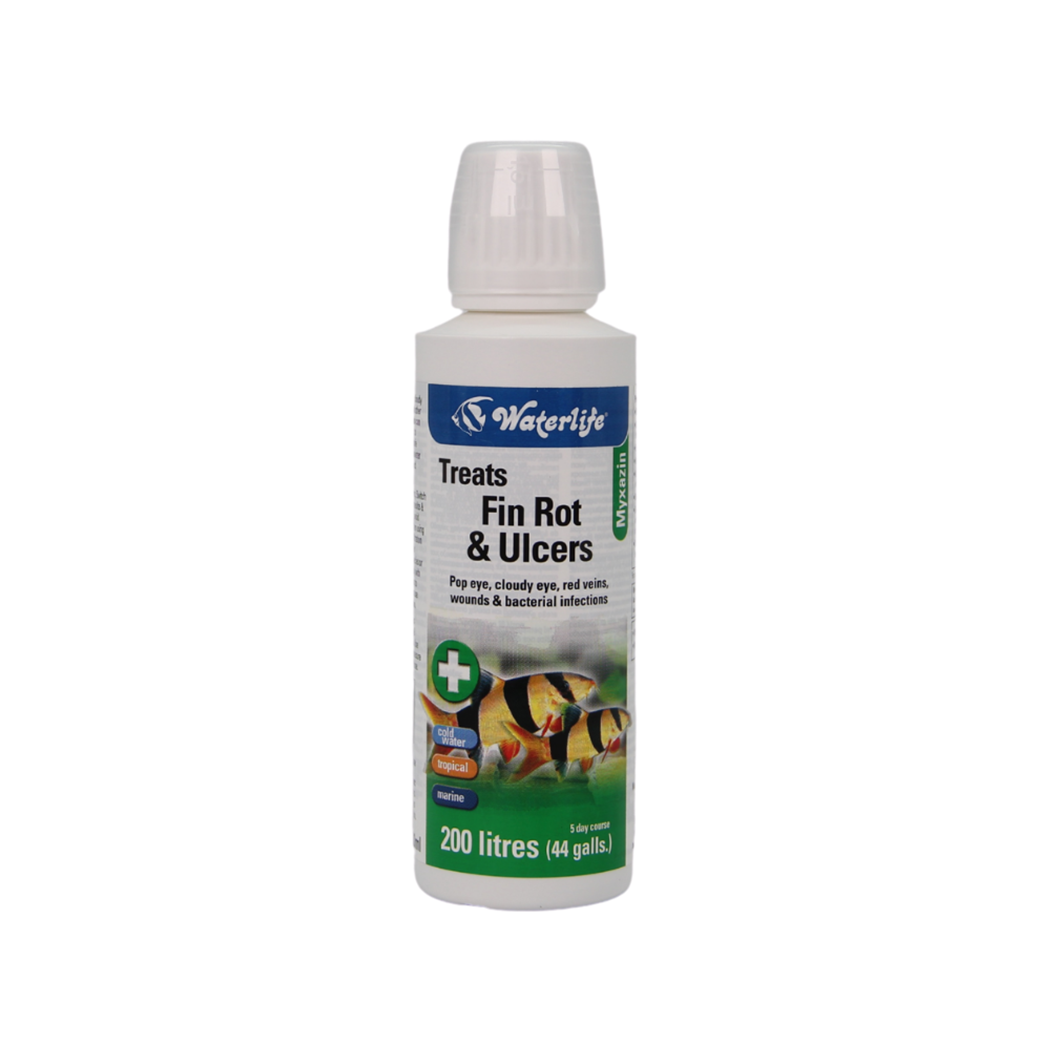 Waterlife Myxazin Treats Fin Rot and Ulcers (Options Available)