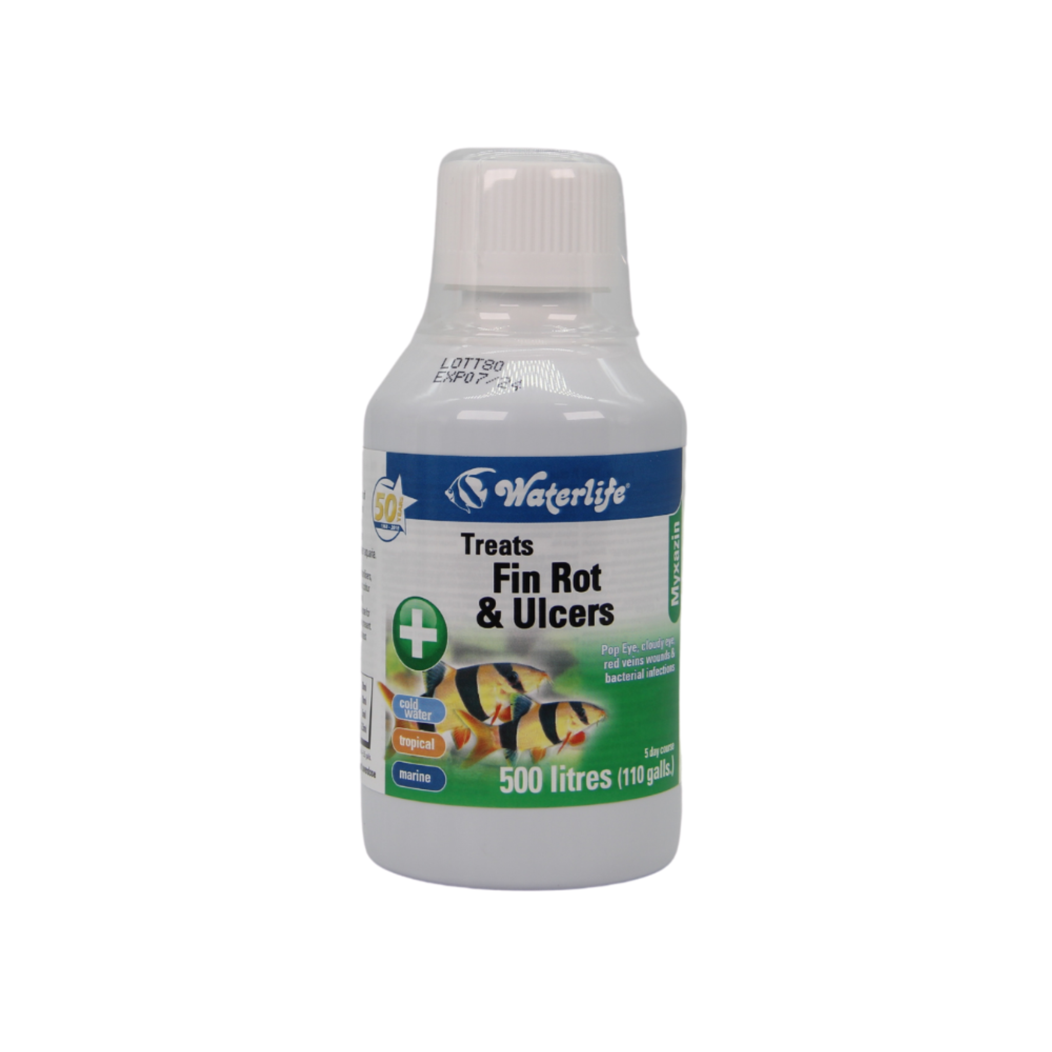 Waterlife Myxazin Treats Fin Rot and Ulcers (Options Available)