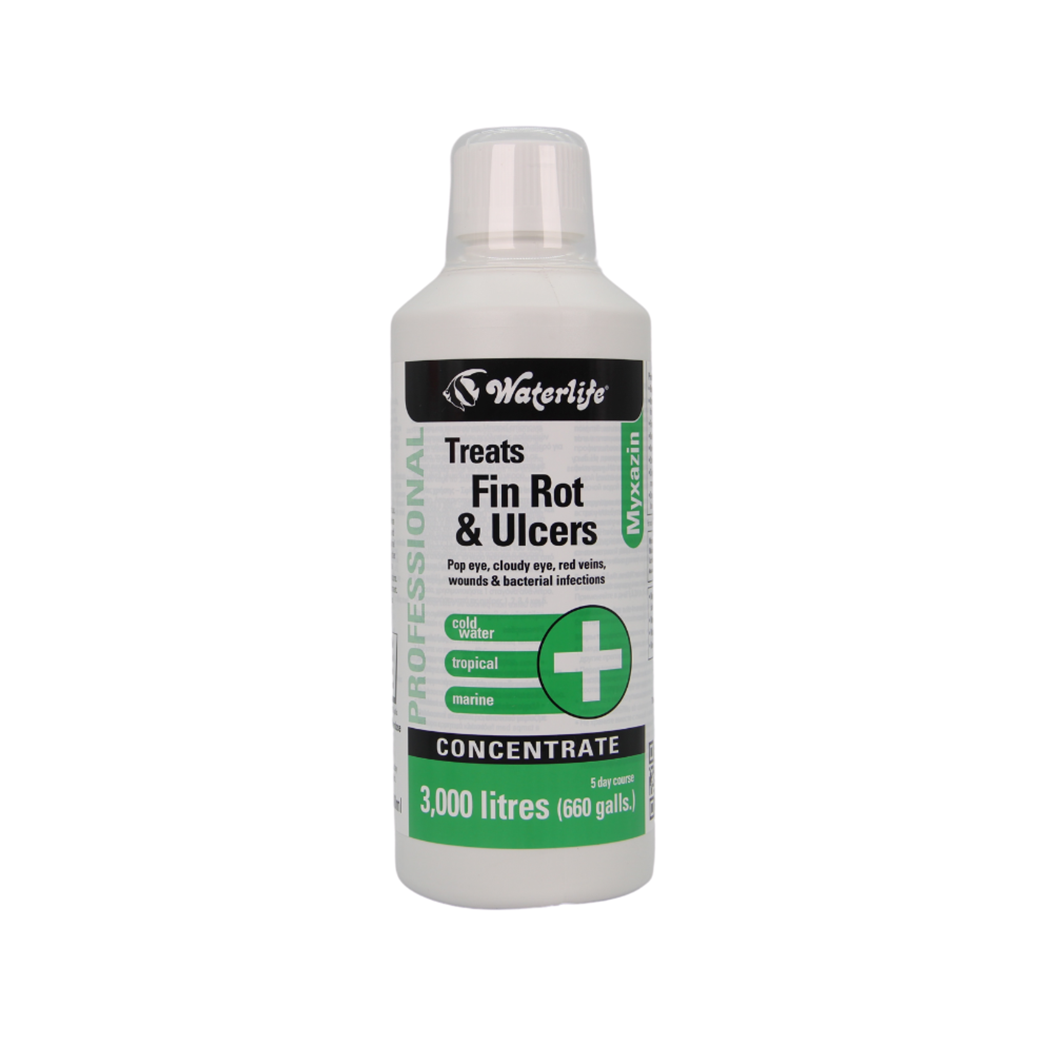 Waterlife Myxazin Treats Fin Rot and Ulcers (Options Available)